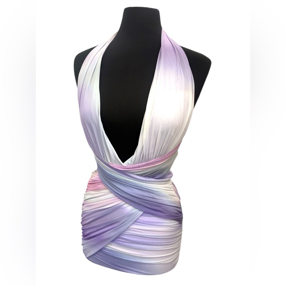 ZARA Dress Wrap Halter Top Mesh